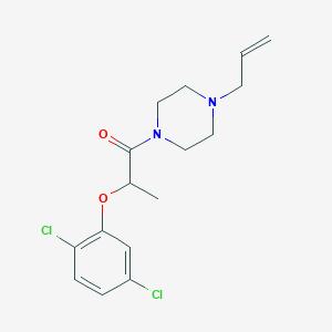 molecular formula C16H20Cl2N2O2 B4764555 2-(2,5-Dichlorophenoxy)-1-[4-(prop-2-en-1-yl)piperazin-1-yl]propan-1-one 