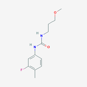 molecular formula C12H17FN2O2 B4764661 N-(3-fluoro-4-methylphenyl)-N'-(3-methoxypropyl)urea 