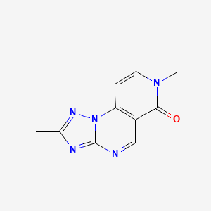 molecular formula C10H9N5O B4764685 2,7-dimethylpyrido[3,4-e][1,2,4]triazolo[1,5-a]pyrimidin-6(7H)-one 