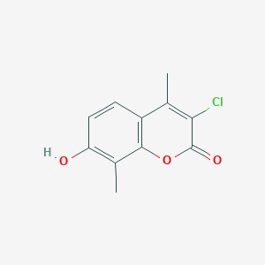 molecular formula C11H9ClO3 B476469 3-Chloro-7-hydroxy-4,8-dimethylchromen-2-one CAS No. 91064-04-9