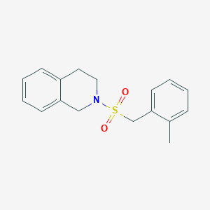 molecular formula C17H19NO2S B4764722 2-[(2-methylbenzyl)sulfonyl]-1,2,3,4-tetrahydroisoquinoline 