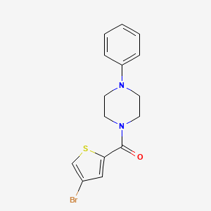 molecular formula C15H15BrN2OS B4764783 1-[(4-bromo-2-thienyl)carbonyl]-4-phenylpiperazine 