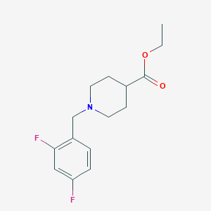 molecular formula C15H19F2NO2 B4764806 ethyl 1-(2,4-difluorobenzyl)-4-piperidinecarboxylate 