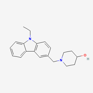 molecular formula C20H24N2O B4764819 1-[(9-ethyl-9H-carbazol-3-yl)methyl]-4-piperidinol 