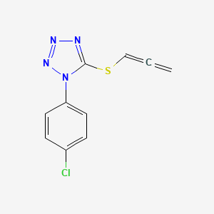 molecular formula C10H7ClN4S B4764830 1-(4-chlorophenyl)-5-(1,2-propadien-1-ylthio)-1H-tetrazole 