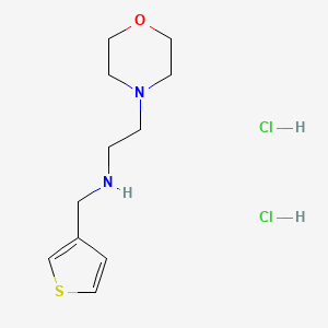 molecular formula C11H20Cl2N2OS B4764871 [2-(4-morpholinyl)ethyl](3-thienylmethyl)amine dihydrochloride 