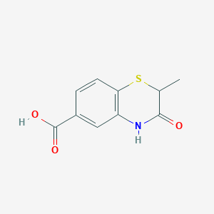 molecular formula C10H9NO3S B476490 2-methyl-3-oxo-3,4-dihydro-2H-1,4-benzothiazine-6-carboxylic acid CAS No. 272437-85-1