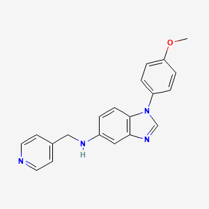 1-(4-methoxyphenyl)-N-(4-pyridinylmethyl)-1H-benzimidazol-5-amine