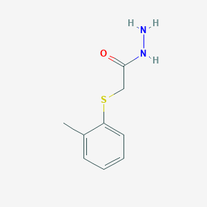molecular formula C9H12N2OS B4764947 2-[(2-methylphenyl)thio]acetohydrazide CAS No. 14738-28-4
