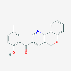 molecular formula C20H15NO3 B476495 5H-chromeno[4,3-b]pyridin-3-yl(2-hydroxy-5-methylphenyl)methanone CAS No. 178808-85-0