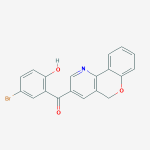 molecular formula C19H12BrNO3 B476497 (5-bromo-2-hydroxyphenyl)(5H-chromeno[4,3-b]pyridin-3-yl)methanone CAS No. 178808-87-2