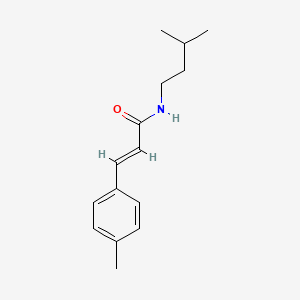 molecular formula C15H21NO B4764983 N-(3-methylbutyl)-3-(4-methylphenyl)acrylamide 