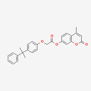 molecular formula C27H24O5 B4764984 4-methyl-2-oxo-2H-chromen-7-yl [4-(1-methyl-1-phenylethyl)phenoxy]acetate 