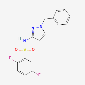 molecular formula C16H13F2N3O2S B4765013 N-(1-benzyl-1H-pyrazol-3-yl)-2,5-difluorobenzenesulfonamide 