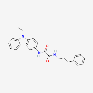 molecular formula C25H25N3O2 B4765047 N-(9-ethyl-9H-carbazol-3-yl)-N'-(3-phenylpropyl)ethanediamide 