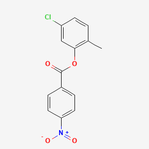 molecular formula C14H10ClNO4 B4765120 5-chloro-2-methylphenyl 4-nitrobenzoate 