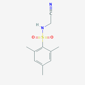 molecular formula C11H14N2O2S B4765123 N-(cyanomethyl)-2,4,6-trimethylbenzenesulfonamide 
