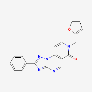 molecular formula C19H13N5O2 B4765155 7-(2-furylmethyl)-2-phenylpyrido[3,4-e][1,2,4]triazolo[1,5-a]pyrimidin-6(7H)-one 