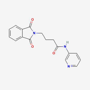 molecular formula C17H15N3O3 B4765172 4-(1,3-dioxo-1,3-dihydro-2H-isoindol-2-yl)-N-3-pyridinylbutanamide 