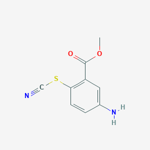 molecular formula C9H8N2O2S B4765174 methyl 5-amino-2-thiocyanatobenzoate 