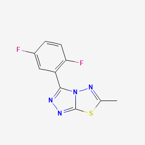 molecular formula C10H6F2N4S B4765199 3-(2,5-difluorophenyl)-6-methyl[1,2,4]triazolo[3,4-b][1,3,4]thiadiazole 