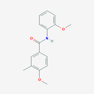 molecular formula C16H17NO3 B4765226 4-methoxy-N-(2-methoxyphenyl)-3-methylbenzamide 