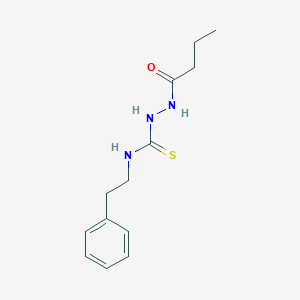 2-butyryl-N-(2-phenylethyl)hydrazinecarbothioamide