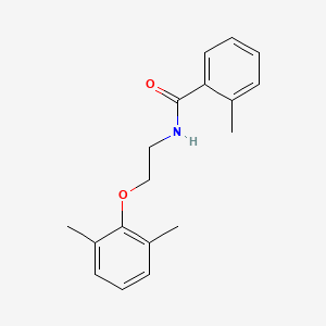 molecular formula C18H21NO2 B4765243 N-[2-(2,6-dimethylphenoxy)ethyl]-2-methylbenzamide 