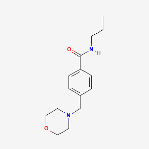 molecular formula C15H22N2O2 B4765311 4-(4-morpholinylmethyl)-N-propylbenzamide 
