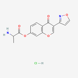 3-(3-isoxazolyl)-4-oxo-4H-chromen-7-yl alaninate hydrochloride
