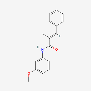 molecular formula C17H17NO2 B4765360 N-(3-methoxyphenyl)-2-methyl-3-phenylacrylamide 
