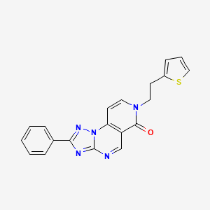 molecular formula C20H15N5OS B4765399 2-phenyl-7-[2-(2-thienyl)ethyl]pyrido[3,4-e][1,2,4]triazolo[1,5-a]pyrimidin-6(7H)-one 
