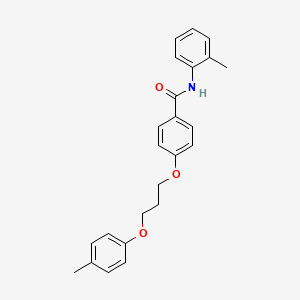 molecular formula C24H25NO3 B4765411 4-[3-(4-methylphenoxy)propoxy]-N-(2-methylphenyl)benzamide 