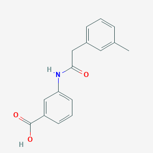 molecular formula C16H15NO3 B4765438 3-{[(3-methylphenyl)acetyl]amino}benzoic acid 