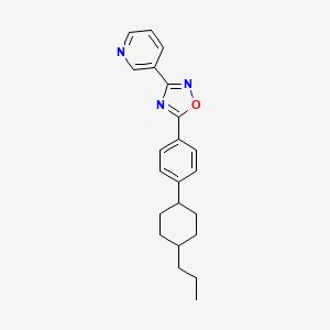 molecular formula C22H25N3O B4765470 3-{5-[4-(4-propylcyclohexyl)phenyl]-1,2,4-oxadiazol-3-yl}pyridine 