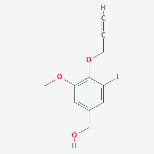 molecular formula C11H11IO3 B4765497 [3-iodo-5-methoxy-4-(2-propyn-1-yloxy)phenyl]methanol 