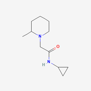 molecular formula C11H20N2O B4765561 N-cyclopropyl-2-(2-methyl-1-piperidinyl)acetamide 