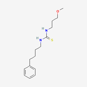 molecular formula C15H24N2OS B4765585 N-(3-methoxypropyl)-N'-(4-phenylbutyl)thiourea 
