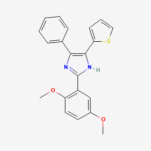2-(2,5-dimethoxyphenyl)-4-phenyl-5-(2-thienyl)-1H-imidazole