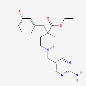 ethyl 1-[(2-amino-5-pyrimidinyl)methyl]-4-(3-methoxybenzyl)-4-piperidinecarboxylate