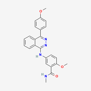 molecular formula C24H22N4O3 B4765651 2-methoxy-5-{[4-(4-methoxyphenyl)-1-phthalazinyl]amino}-N-methylbenzamide 