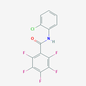 molecular formula C13H5ClF5NO B4765692 N-(2-chlorophenyl)-2,3,4,5,6-pentafluorobenzamide 