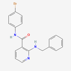 molecular formula C19H16BrN3O B4765699 2-(benzylamino)-N-(4-bromophenyl)nicotinamide 