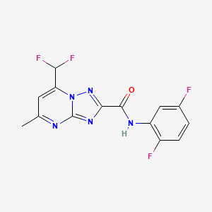 7-(difluoromethyl)-N-(2,5-difluorophenyl)-5-methyl[1,2,4]triazolo[1,5-a]pyrimidine-2-carboxamide