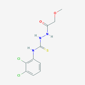 molecular formula C10H11Cl2N3O2S B4765748 N-(2,3-dichlorophenyl)-2-(methoxyacetyl)hydrazinecarbothioamide 