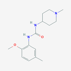 molecular formula C15H23N3O2 B4765773 N-(2-methoxy-5-methylphenyl)-N'-(1-methyl-4-piperidinyl)urea 