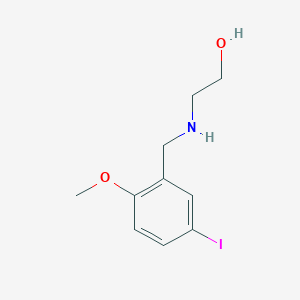 2-[(5-iodo-2-methoxybenzyl)amino]ethanol