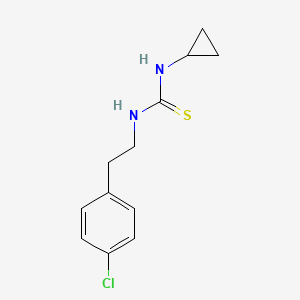 molecular formula C12H15ClN2S B4765839 N-[2-(4-chlorophenyl)ethyl]-N'-cyclopropylthiourea 