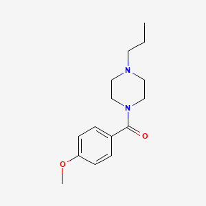 molecular formula C15H22N2O2 B4765862 1-(4-methoxybenzoyl)-4-propylpiperazine 