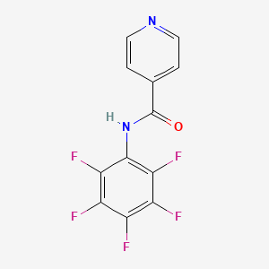 molecular formula C12H5F5N2O B4765873 N-(pentafluorophenyl)isonicotinamide 